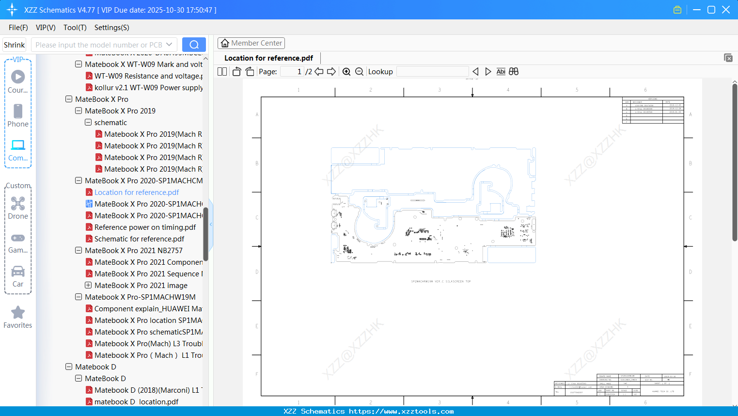 Laptop HUAWEI Location For Reference